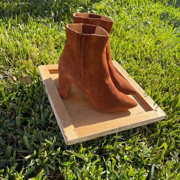 AQUATALIA Sierra Weatherproof Suede Leather Ginger women 8.5 New - Picture 12 of 12